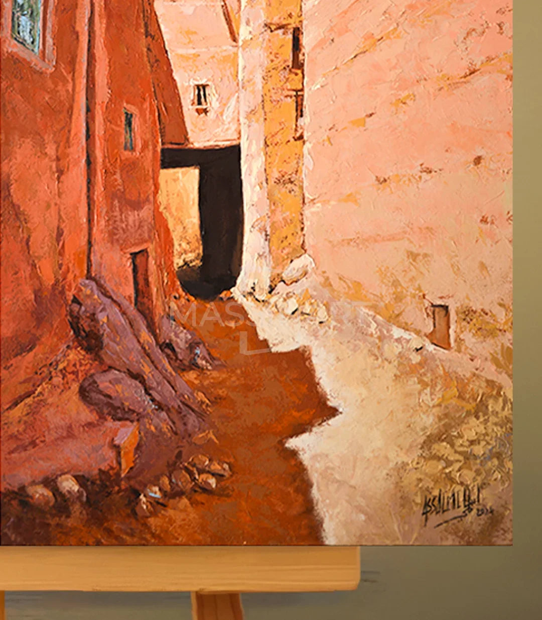 Passage Oublié - signé par l'artiste Mohamed Assalmi.